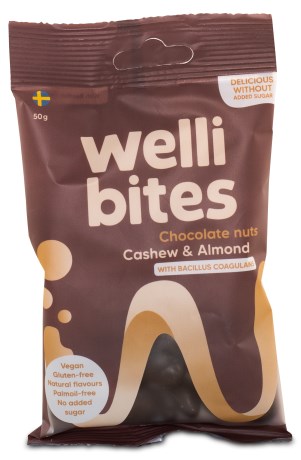 Wellibites Chocolate Nuts, F�devarer - Wellibites