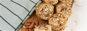 Lkre og svampede proteinmuffins