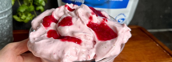 Fluff med protein og b�r