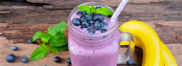Blbrsmoothie med protein