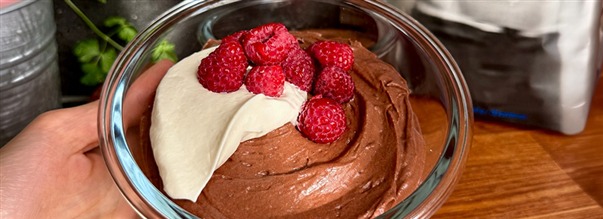 Proteinrig chokolademousse