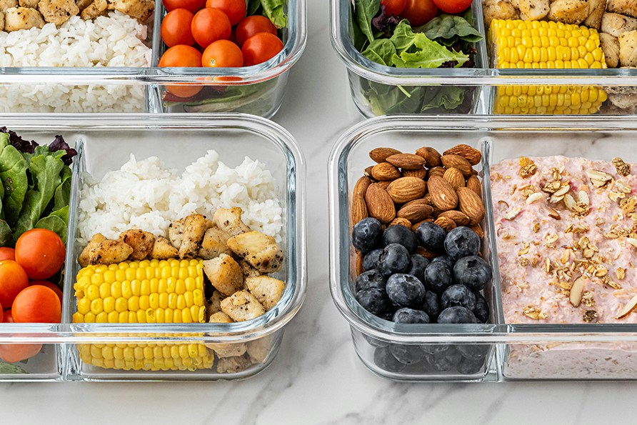 Madpakker der er lavet klar med afm�let portioner.