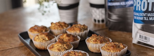Nringsrige proteinmuffins med fetaost