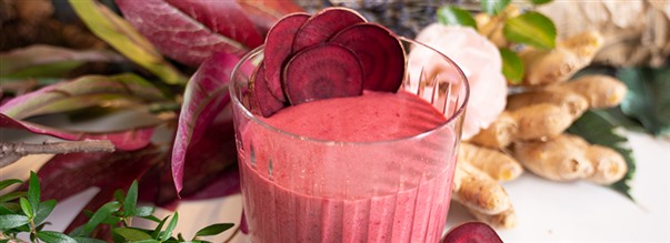 Rdbedesmoothie med ingefr