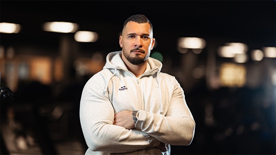 Portr�t af den personlige tr�ner David Friberg.