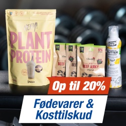 F�devarer og kosttilskud - Op til 20%