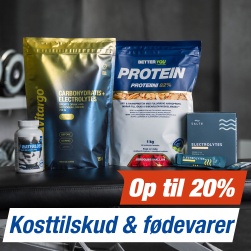 Kosttilskud - Op til 20%