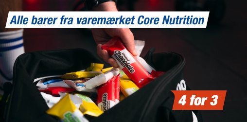 Alle barer fra varem�rket Core Nutrition - 4 for 3
