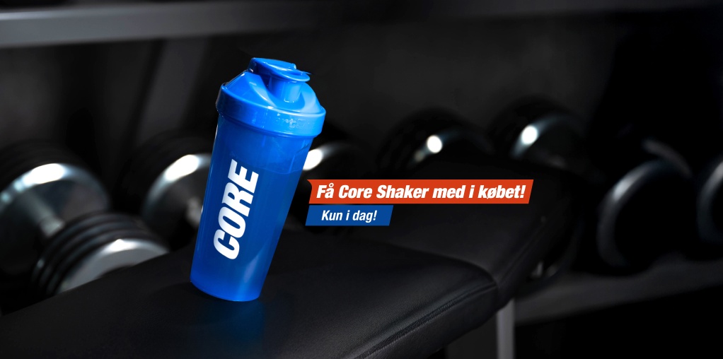 Kun i dag! K�b fra varem�rket Core Nutrition for 500 kr, og f� Core Shaker 800