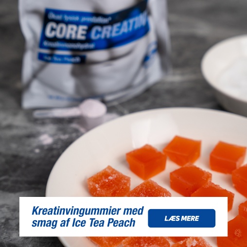 Kreatinvingummier med smag af Ice Tea Peach