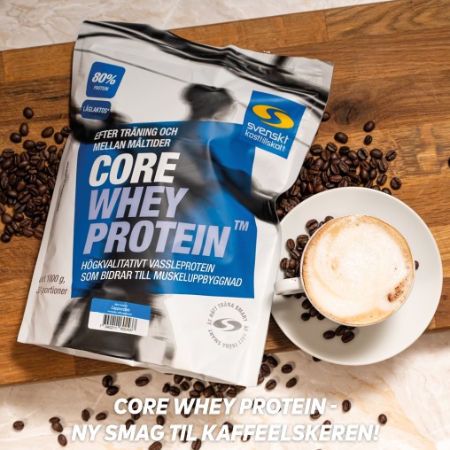 Core Whey Protein Cappuccino + Core Proteinkaffe