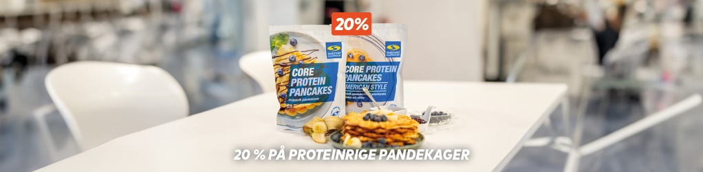 Protein pandekager 20 %