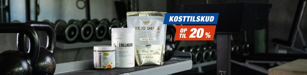 Kosttilskud - Op til 20%
