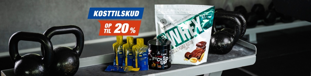Kosttilskud - Op til 20%