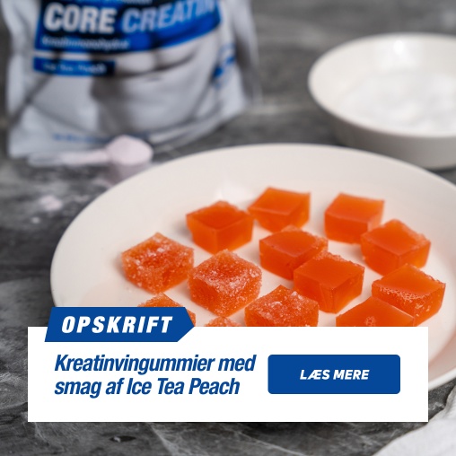 Kreatinvingummier med smag af Ice Tea Peach - NEW