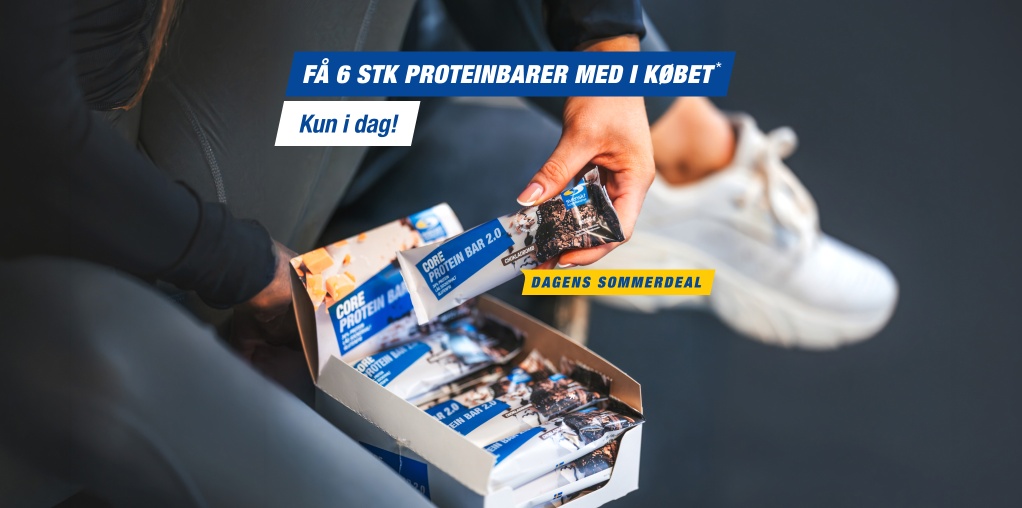 Kun i dag! K�b for 500 kr. fra varem�rket Core Nutrition, f� 6 x Core Protein Bar med i k�bet!