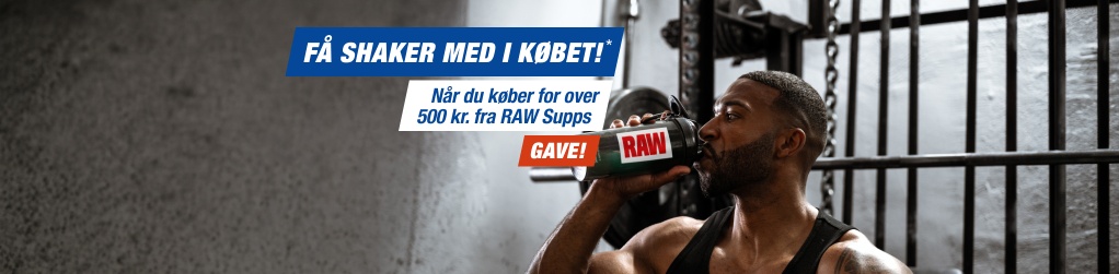 K�b RAW Supps for 500 kr., f� gave!